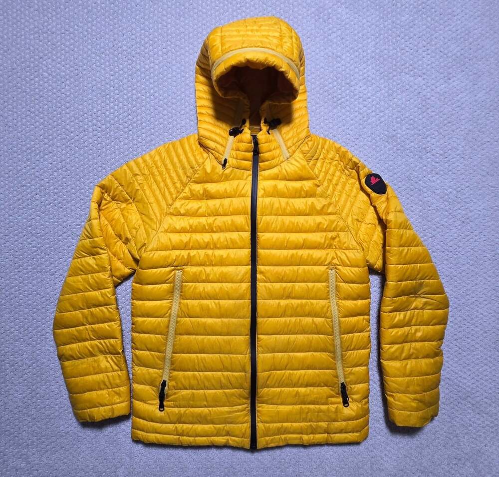 Pajar Jacket Size M Yellow Quilted Hooded Puffer